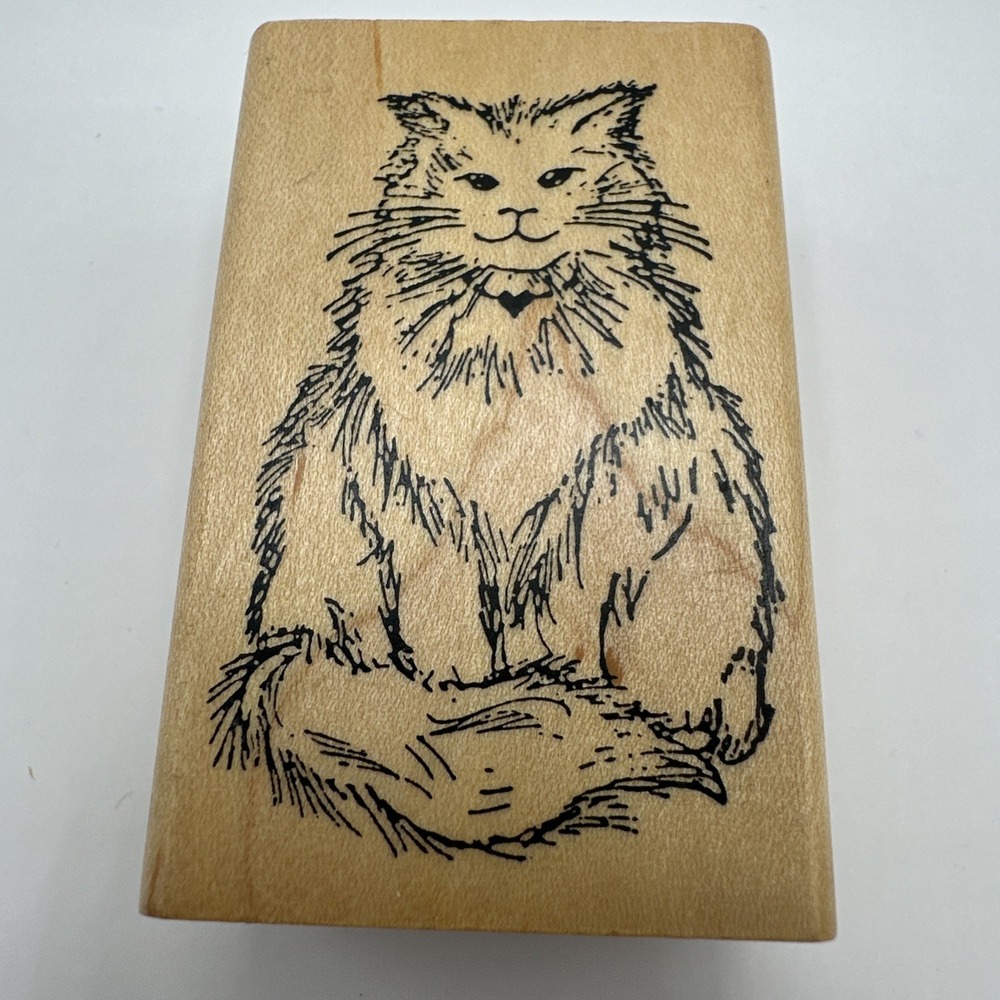 Posh Impressions Kitty Cat Rubber Stamp